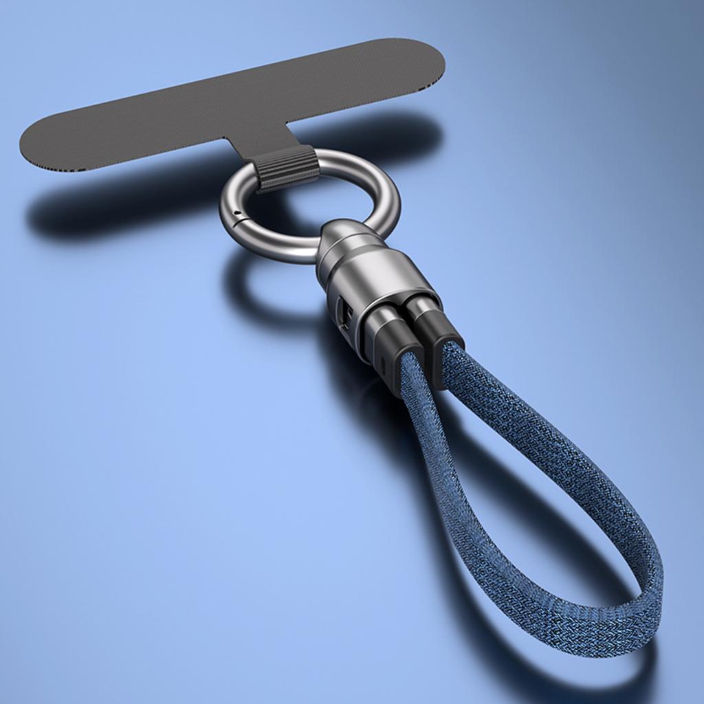 PD240W Keychain Fast Charging Cable 2 In 1, Type C To Type C Data Cable, Zinc Alloy Portable Charging Cord for Laptop,