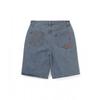 Gd Overlap Lightning Denim Short Washed Blue
