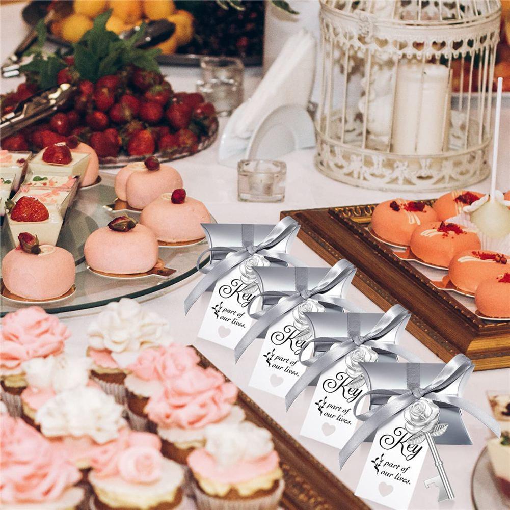50 st Vintage Nyckel Flasköppnare Set Bröllopsgåvor Med Nyckel Flasköppnare Personliga Fest Bröllopsgåvor Set Festgåvor