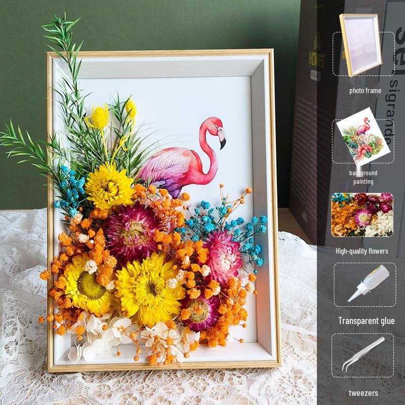 DIY Handmade 3D Preserved Flower Photo Frame Craft Kit