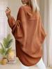 Women's Oversized Long Cardigan Sweater Open Front Batwing Sleeve Fall Knitwear