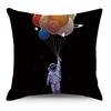 Wish Pillowcase Astronaut Planet Linen Pillow Cushion Cover