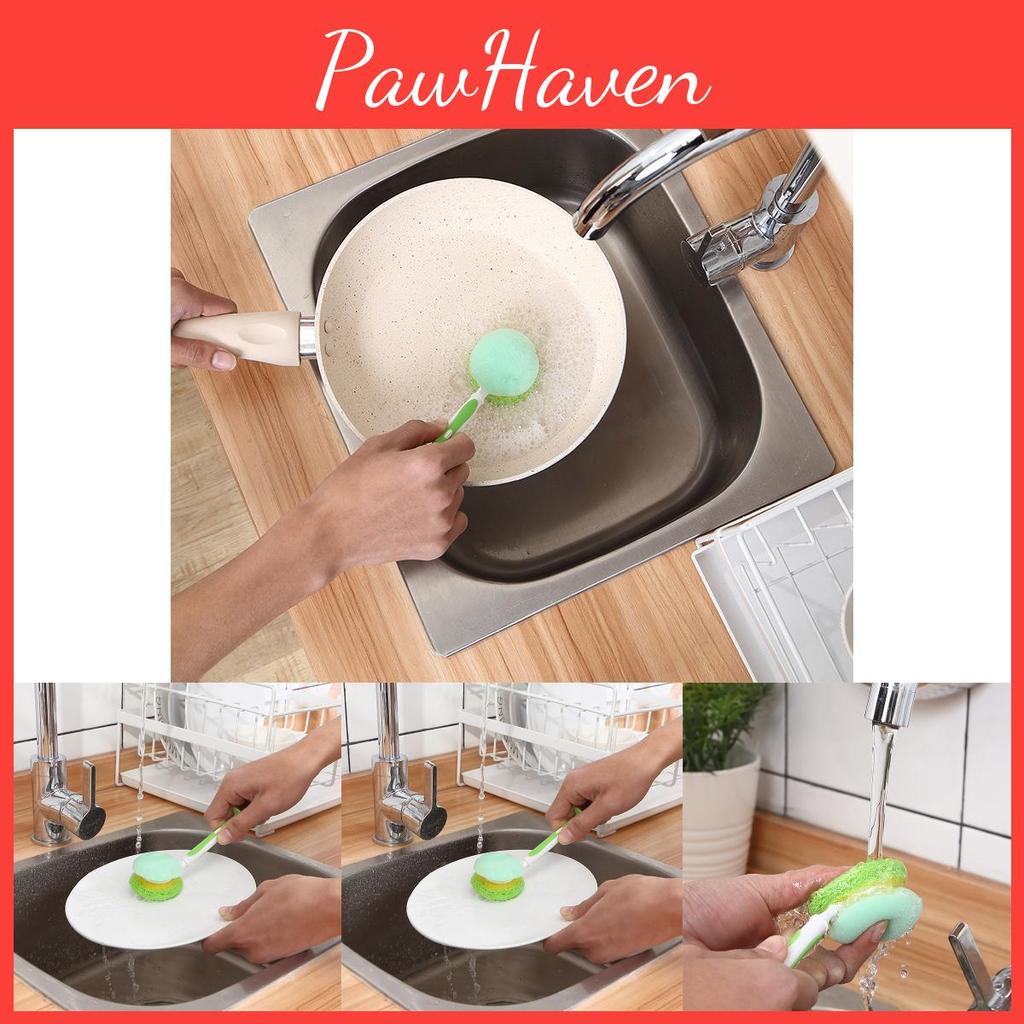 Bottle Brush Sponge For Gentle Cleaning Of Cups And Mugs With Handle Ergonomic