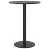 VidaXL Dessus de table Noir Ø30x0,8 cm Verre trempé avec design marbre
