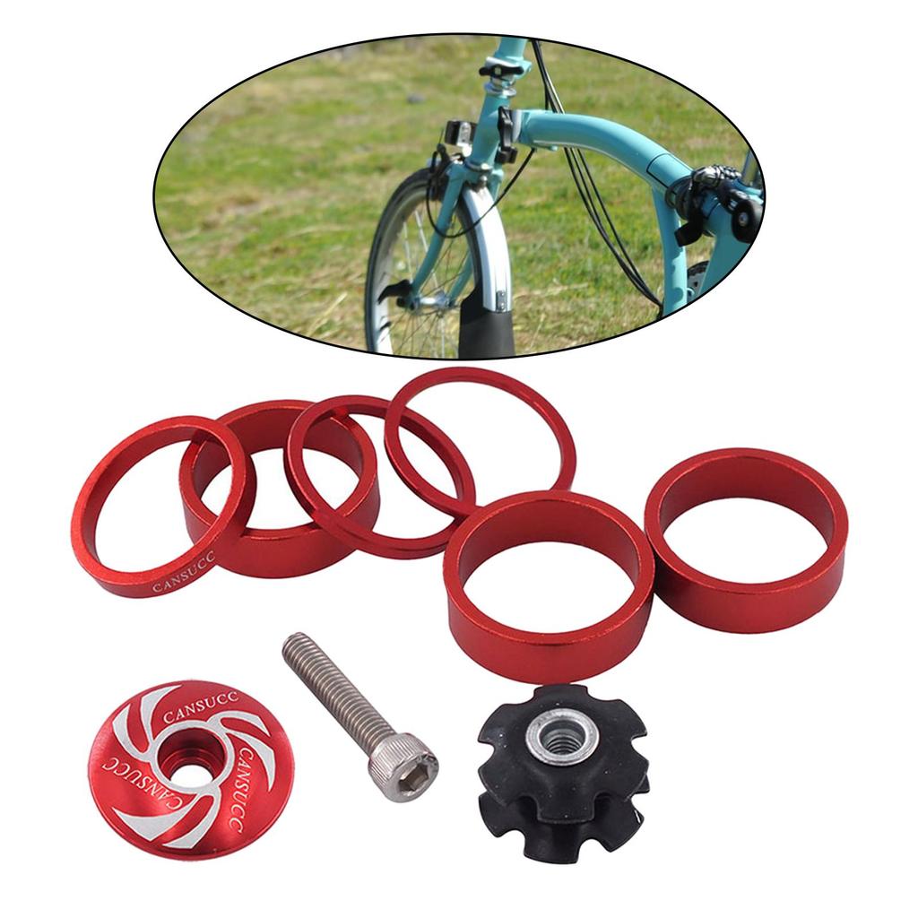 Headset Spacer Aluminium Alloy Headset Washer Headset Star Nut Screw