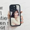 Korean L-Lee Ji Eunes Female Singer For IPhone 17 Pro Max 16 15 14 13 12 11 Plus Black Soft Phone Cover