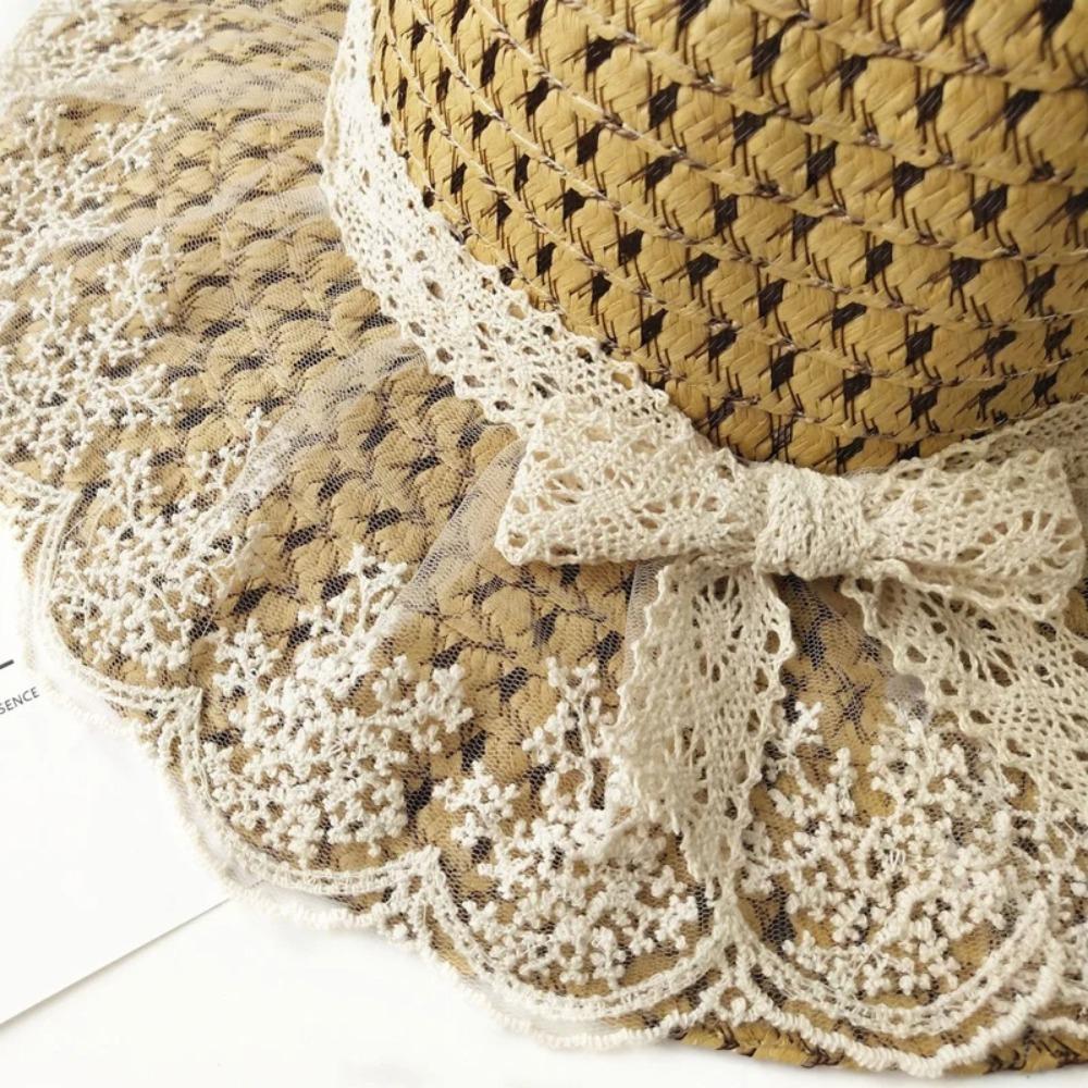 Sunshade Parent-child Summer Women's Sun Hat Handmade Straw Hats Practical Sun Hat