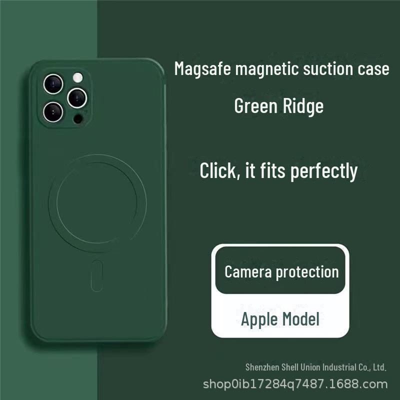 iPhone 15 Magnetic Liquid Silicone Magsafe Case for Apple 14ProMax. Protect your phone with this 12-piece set.