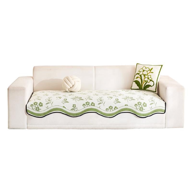 Spezialgeformtes Sofakissen ist universell für alle Jahreszeiten 2025 neues rutschfestes Sitzkissen, einteiliger Leder-Gerade-Reihen-Sofabezug Überzugstuch