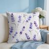 Lavendelblüten Kissenbezug Kurzer Plüsch Weich Beidseitiger Druck Kissenhülle Gemütlich Sofa Schlafzimmer Heimdeko Geschenk