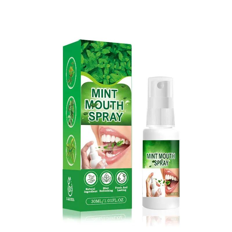 Mint-Mundspray reinigt den Mund, entfernt Rauchgeruch, Mundgeruch, Lufterfrischer, Atemspray, Atemerfrischer