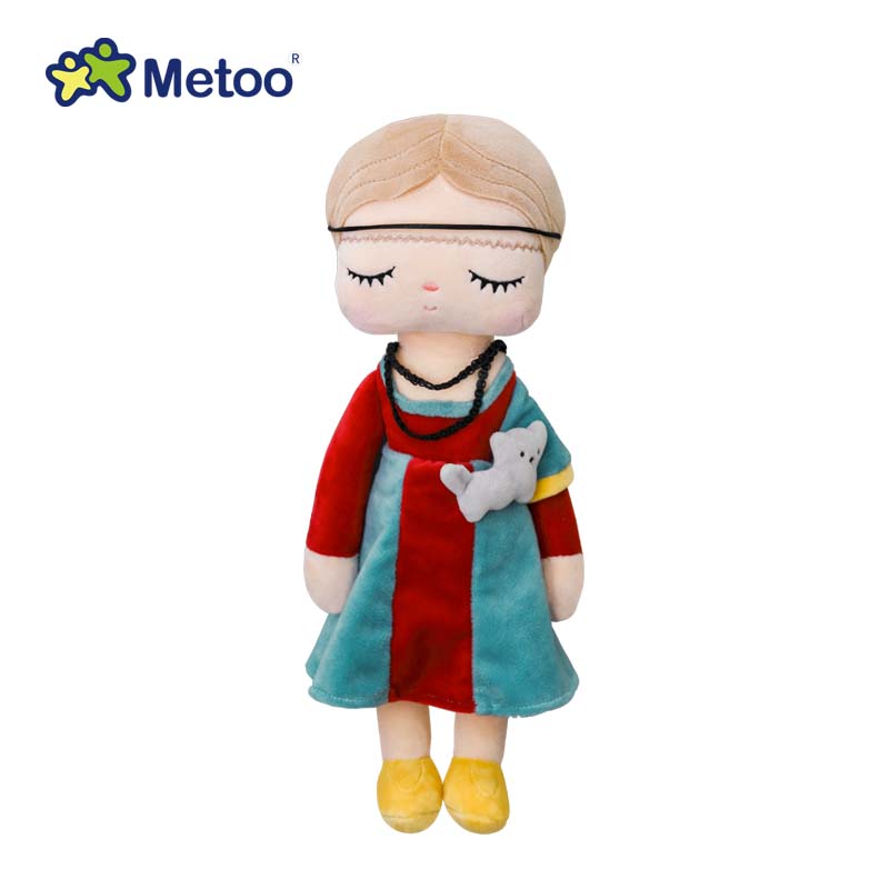 

Non-Toxic Metoo Angela Famous Painting Plush Dolls Cute Children Elegant Princess Hug Soft Stuffed Toyskids Baby Gifts
