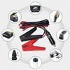 Car Cigarette Lighter Extension Cord12V/24V Male Plug to Battery Clips Cable with LED Light for Car Inflator Cleaner