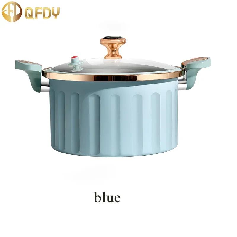 8L Micro Pressure Pot High Capacity Double Ear Stewing Pot Non-Stick Soup Pat Korean Vacuum Multifunctional Stewing Boiling Pot