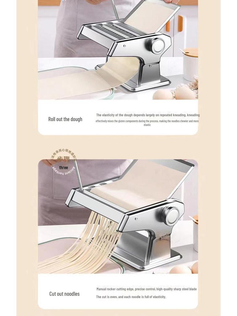 Multifunctional Hand-Crank Desktop Noodle & Dumpling Dough Press