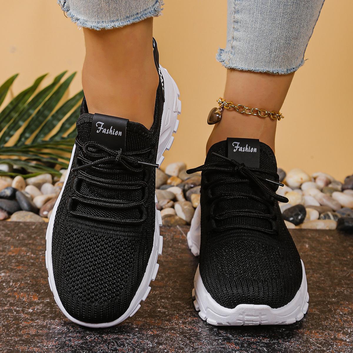 Women s casual sports shoes with breathable and mesh, thick-soled casual shoes 37