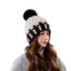 Women's Winter Warm Plush Knitted Hat Korean Style Versatile Big Head Windproof Ear Protection Wool Hat