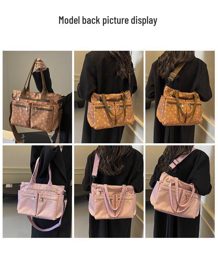 Ruiying Large Capacity Corduroy Crossbody Shoulder Bag - Korean Style Casual Fashion Backpack