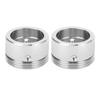 2Pcs Heat Valve Adapter Set 304 Stainless Steel Thermostat RA Adapter with Vertical Stripes Appearance M30 X 1.5
