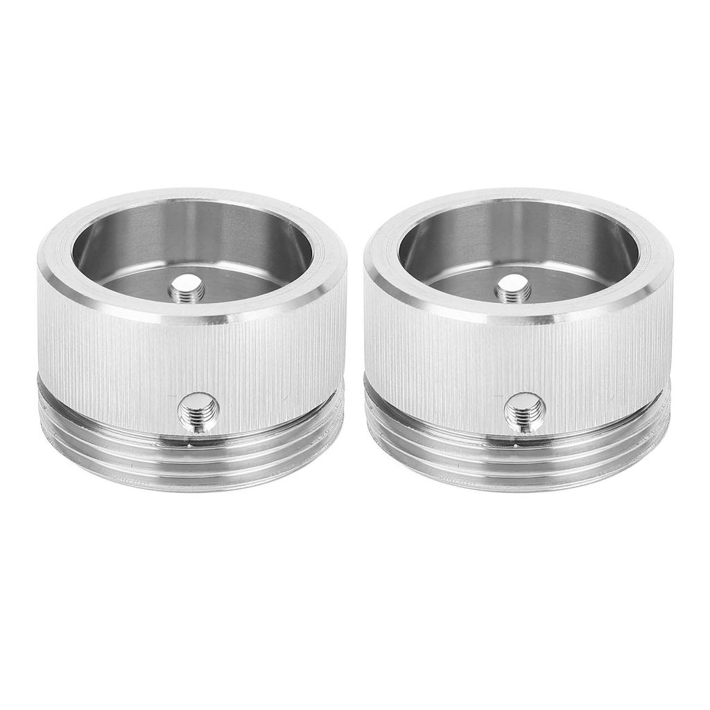 2Pcs Heat Valve Adapter Set 304 Stainless Steel Thermostat RA Adapter with Vertical Stripes Appearance M30 X 1.5