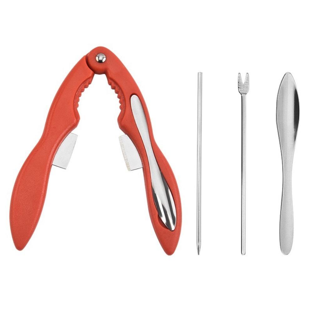 4Pcs Stainless Steel Crab Leg Forks Pick Sets Efficient Lobster Shellers Crab Eating Tools