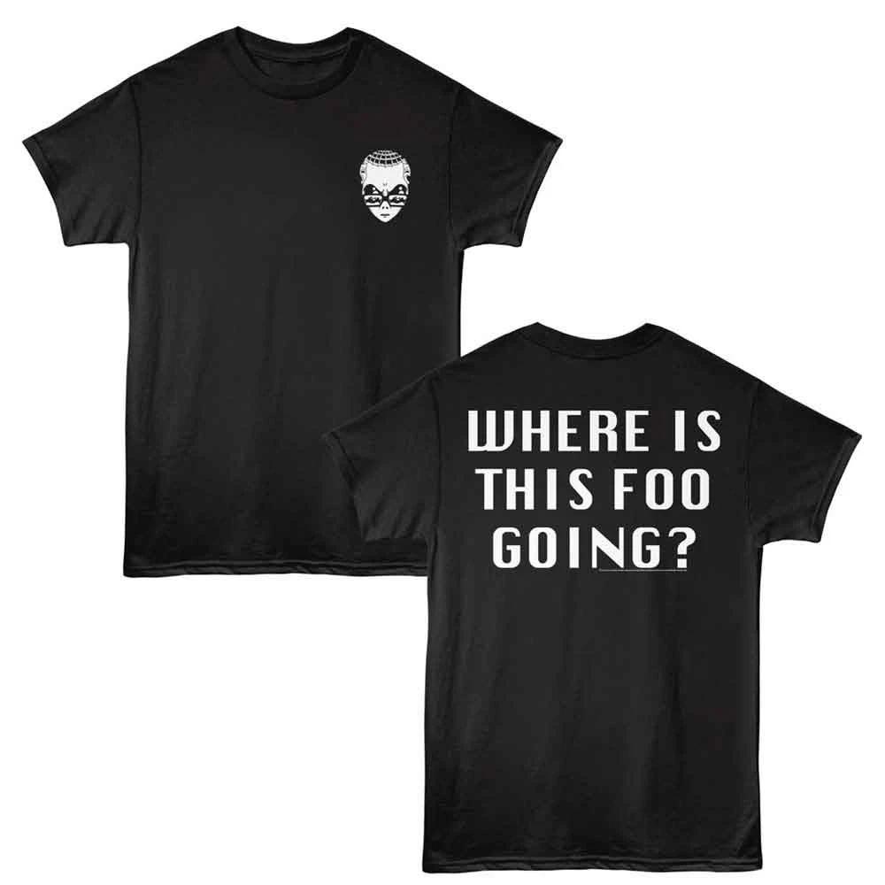 

Foos Gone Wild - Where Going - 2-Sided Print Adult Solid T-Shirt - Black 2XL