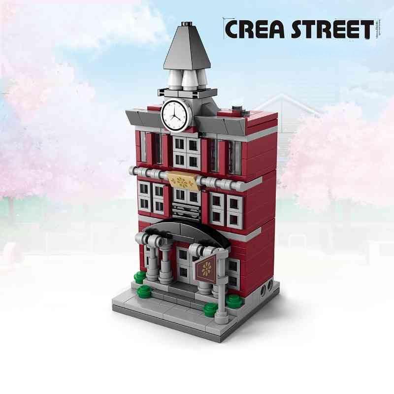 

Магазин Street View Castle Building Blocks для детей Модель дома Кирпичи Головоломка Собранный замок Игрушка Рождественский подарок