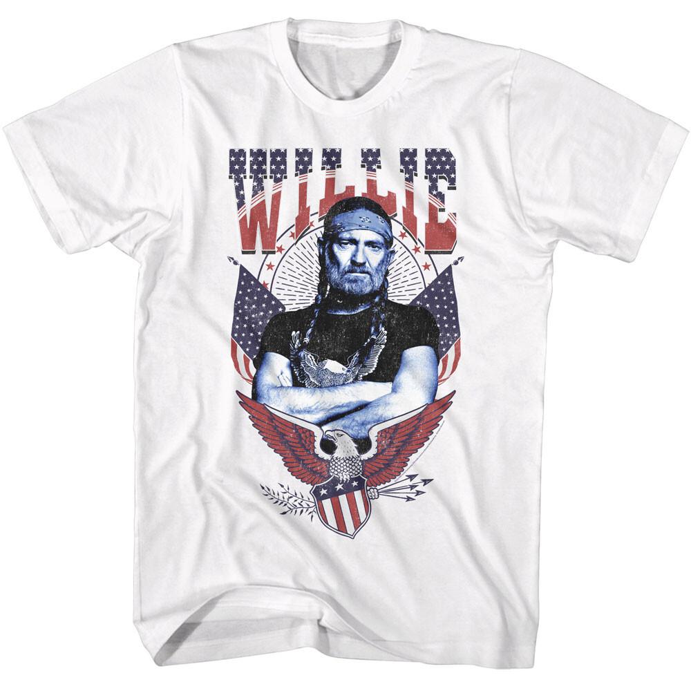 Willie Nelson Americana Stars Stripes Men T Shirt Outlaw Country Music Merch XXXL