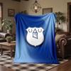 Everton Football Print Flannel Blanket Soft Warm Sofa Bed Throw Blanket For Home Office Bedroom