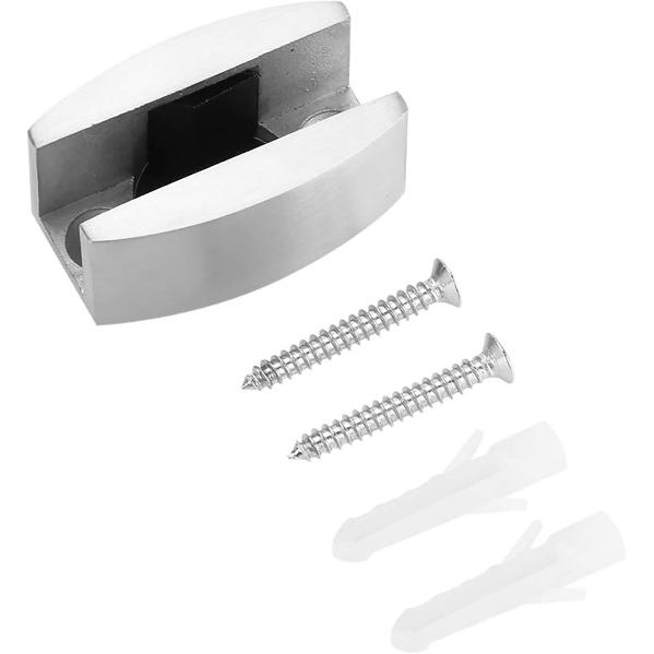 Sliding Shower Door Bottom Guide, 304 Stainless Steel Shower Floor Bottom Door Replacement Parts, Frameless Glass Sliding Barn Door Mount Track