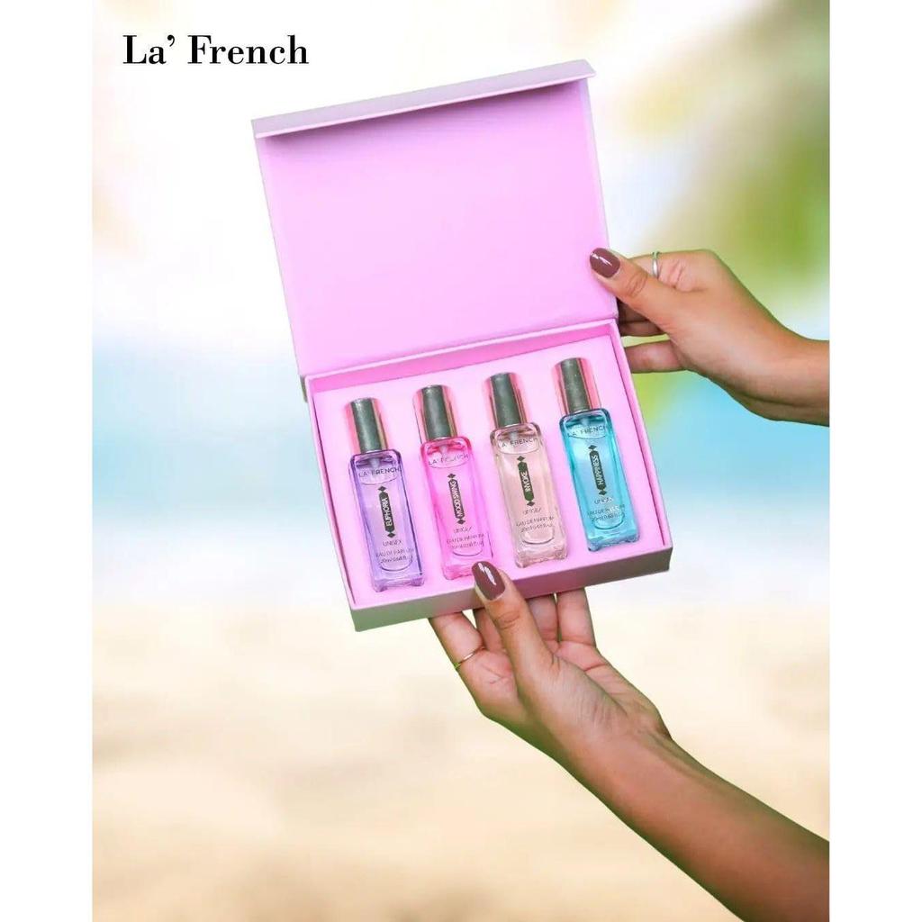 La French Unisex Eau De Parfum Gift Set 4 X 20ml for Men & Women |