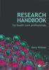 The Research Handbook for Health Care Professionals Book