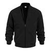 Men's Suede Zip Jacket - Casual Retro Long Sleeve Cardigan Coat