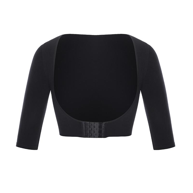 Женский корректор для рук с полурукавом, поддерживающее спину нижнее белье, пуш-ап топ под грудь, утягивающее плечи корректирующее белье, компрессионный формирователь тела S