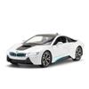 1/22 BMW I8 New Energy Car Alloy Sports Car Model Diecast Metal Racing Car Vehicles Model Simulation Sound Light Childrens Toys Gift