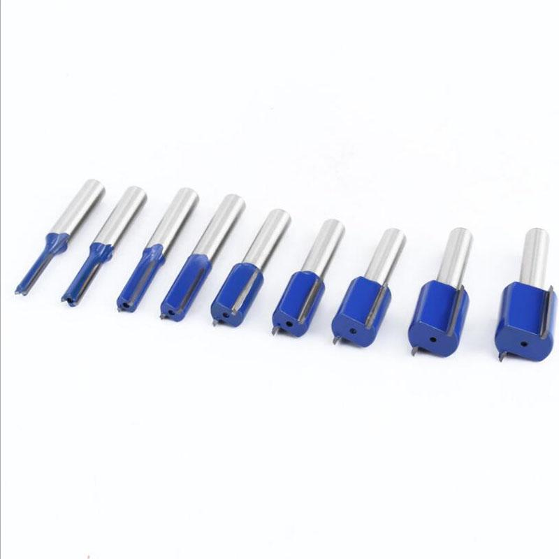 1pc 8mm haste reta bit carboneto de tungstênio flauta dupla roteador bits fresa para madeira ferramenta para trabalhar madeira