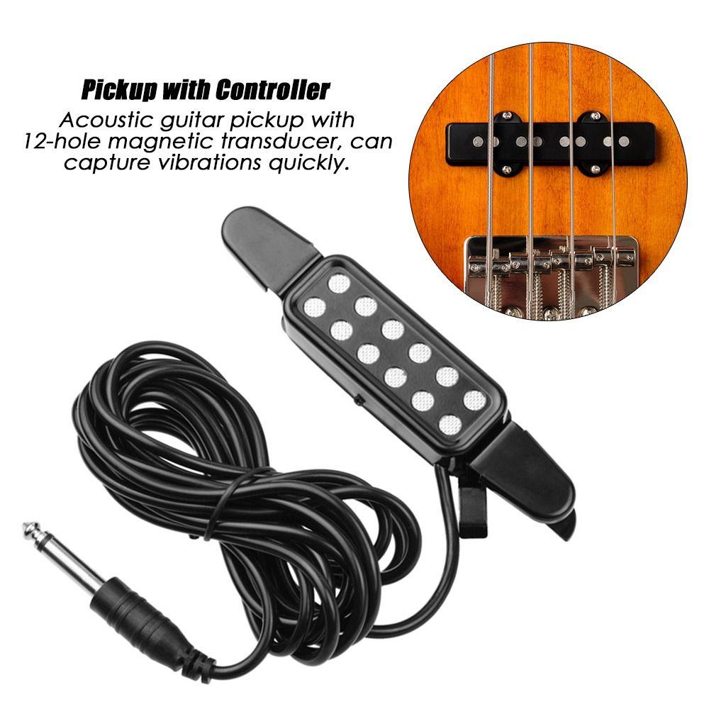 Audio Cable Sound Hole Pickup Acoustic Guitar Parts Magnetic Transducer Audio Connecting Cable