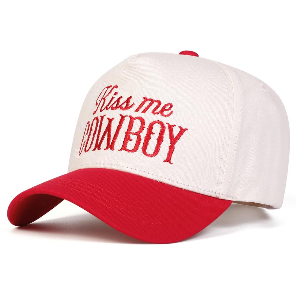 Unisex COWBOY Letter Embroidery Baseball Caps Spring Autumn Outdoor Adjustable Casual Hats Sunscreen Hat Sports Cap