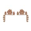 2 Pcs Christmas Gingerbread Door Toppers Wood Gingerbread Man Door Corner Sign for Door Frame Cabinet Shelf Window Wall Xmas Home Office Kitchen Decor