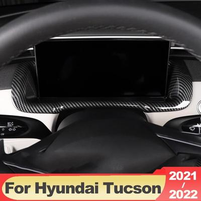 Dla Hyundai Tucson NX4 2022 2023 Hybrid N Line wykończenie deski rozdzielczej samochodu Instrument nawigacja tapicerka osłona ramy akcesoria