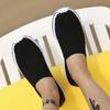 Summer Men Sneakers Black Braid Beach Shoes Casual Weave Breathable Slip on Flats Grey Sneakers