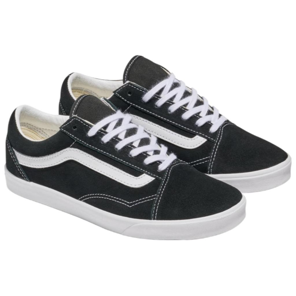 Vans Old Skool Low Pro Comfortable Versatile Thin Sole Durable Low Top Skate Shoes Unisex Sneakers Black White VN000D0EMCG