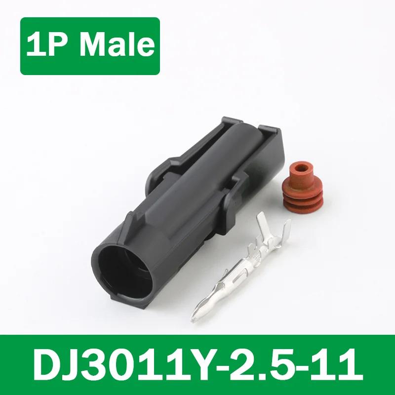 5/20/100Sets Delphi 2.5 Series GM Automobile 1/2/3/4/6Pin Waterproof Male&Female Connector Plug 12010975 DJ302/3/4/61Y-2.5-11/21