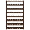 VidaXL Bottle Rack for 56 Bottles Brown Solid Pine Wood 373393