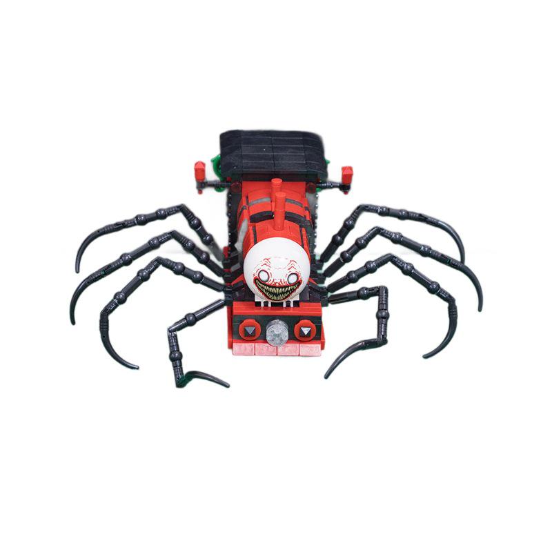 Chucky Horror Game L8001: Assembled Little Train & Mutant Spider Pull-back Educational Toy