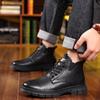 Autumn and winter new men's velvet thermal cotton shoes Martin boots men's thick-soled tooling casual shoes snow boots