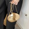 Designerska Akrylowa Torebka Kopertówka w Kształcie Muszli Złota Srebrna Damska Wieczorowa Torba na Imprezę Urocza Błyszcząca Metalowa Torba na Ramię Crossbody Mała Portmonetka