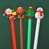 Christmas Cartoon Gel Pen - Creative Santa Gift for Students, Fun Stationery