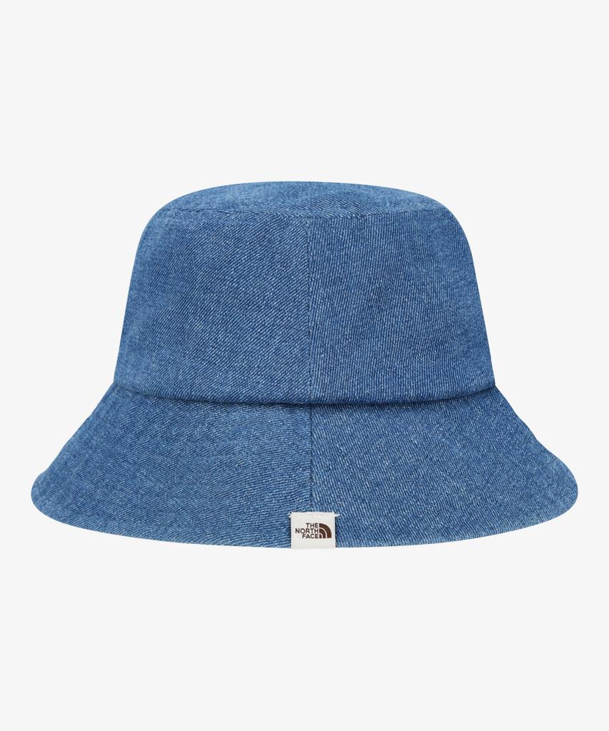 Noseupeiseu Ne3Hs00K White Label Logo Bucket Hat Denim Blue