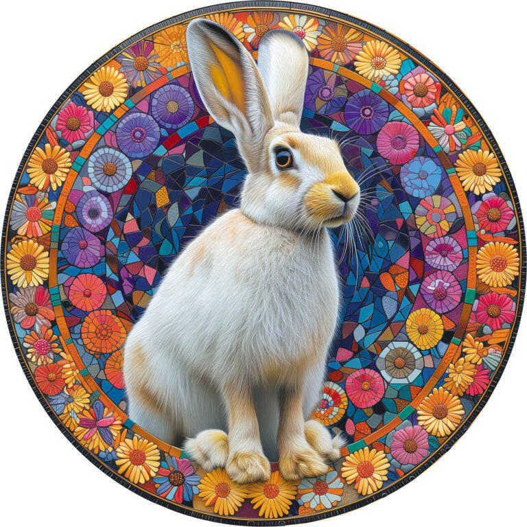 Unique Wooden Animal Jigsaw Puzzles Colorful Rabbit Cat Dog 3D Puzzle Gift Interactive Toy for Adults Kids Educational Jigsaws